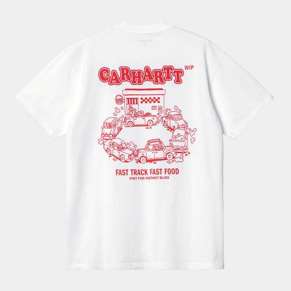 Carhartt T-shirt Fast Food White / Red