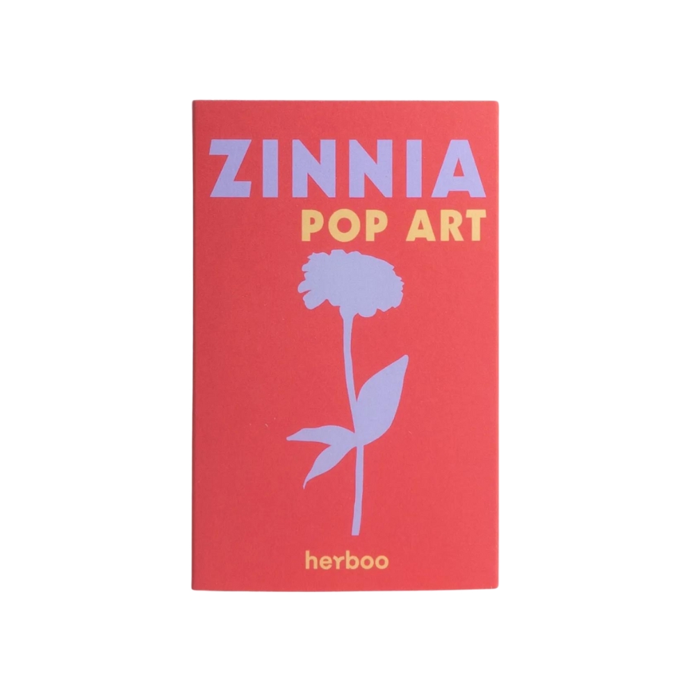 Herboo Zinnia 'Pop Art White and Red' Seeds