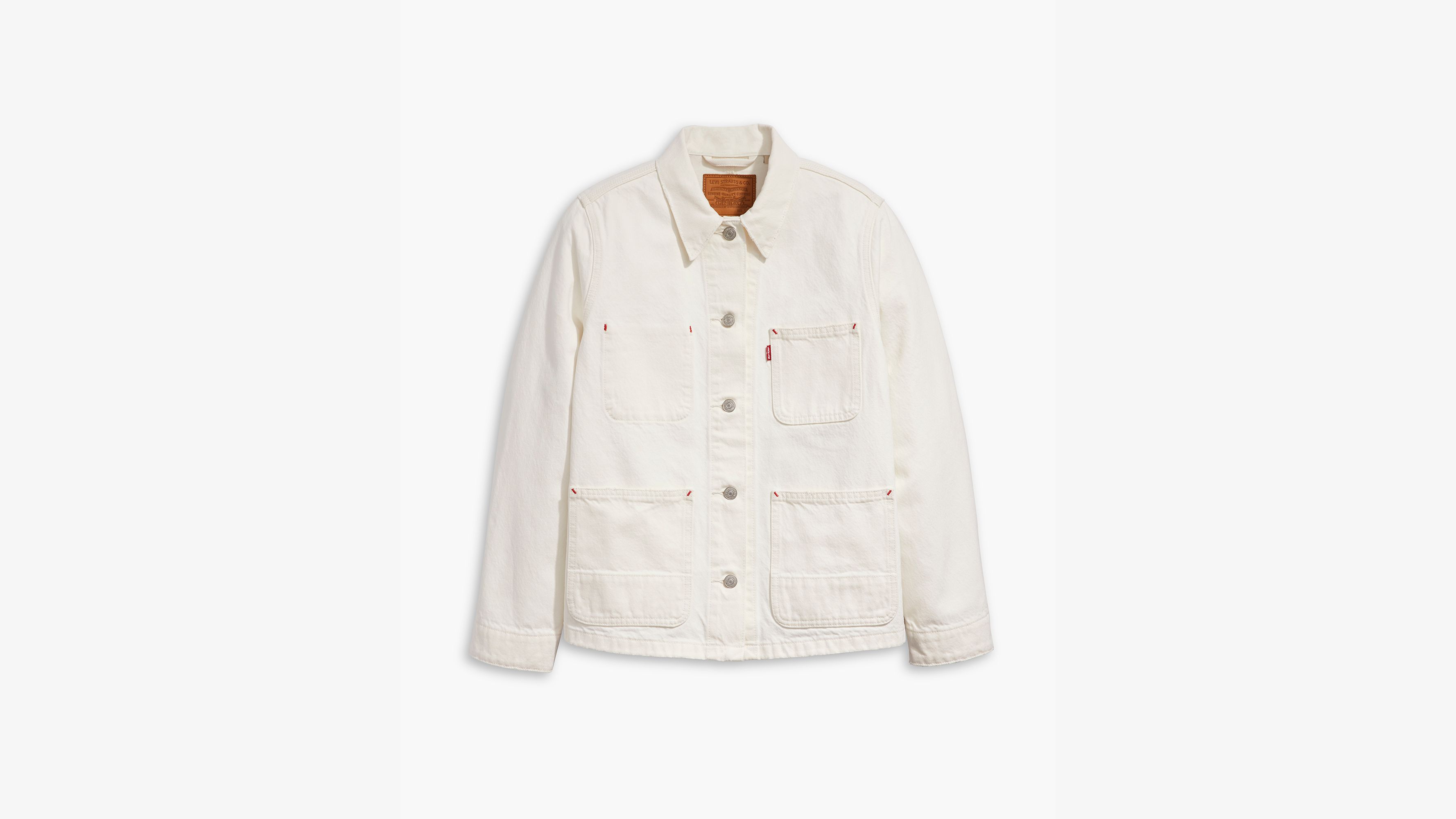 Levi's White Its Ecru Time Iconic Jacket