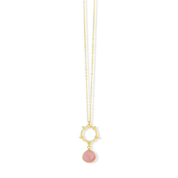 ashiana-allegra-gold-necklace-short-pink-jade-pendant-necklace-with-sunburst-ring-charm