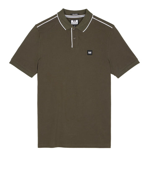 Weekend Offender Astola Polo with Piping Detail In Castle Green