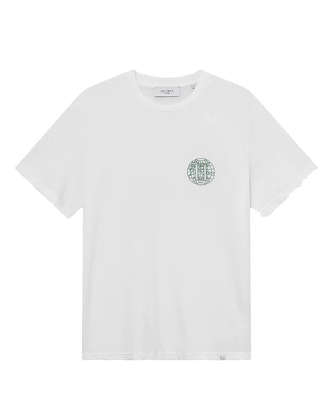 Les Deux White/Dark Ivy Green T-Shirt