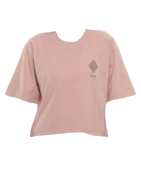 Amish T-Shirt For Woman Amd093cg45xxxx Grey Pink