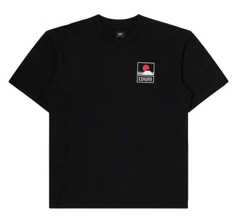 Edwin Mt Fuji Short-Sleeved T-Shirt (Black)