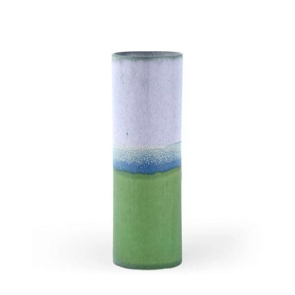 SGW Lab Cylinder Vase In Purple & Green
