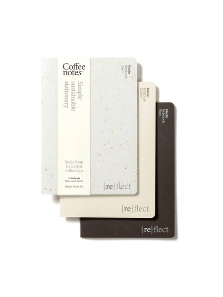 Coffee Notes A5 Recycled Stitched Notebook - Cafe Collection - 3 Colours Available