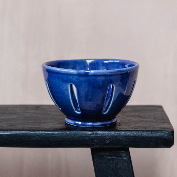 MW Home Handmade Ceramic Berry Bowl In Blue