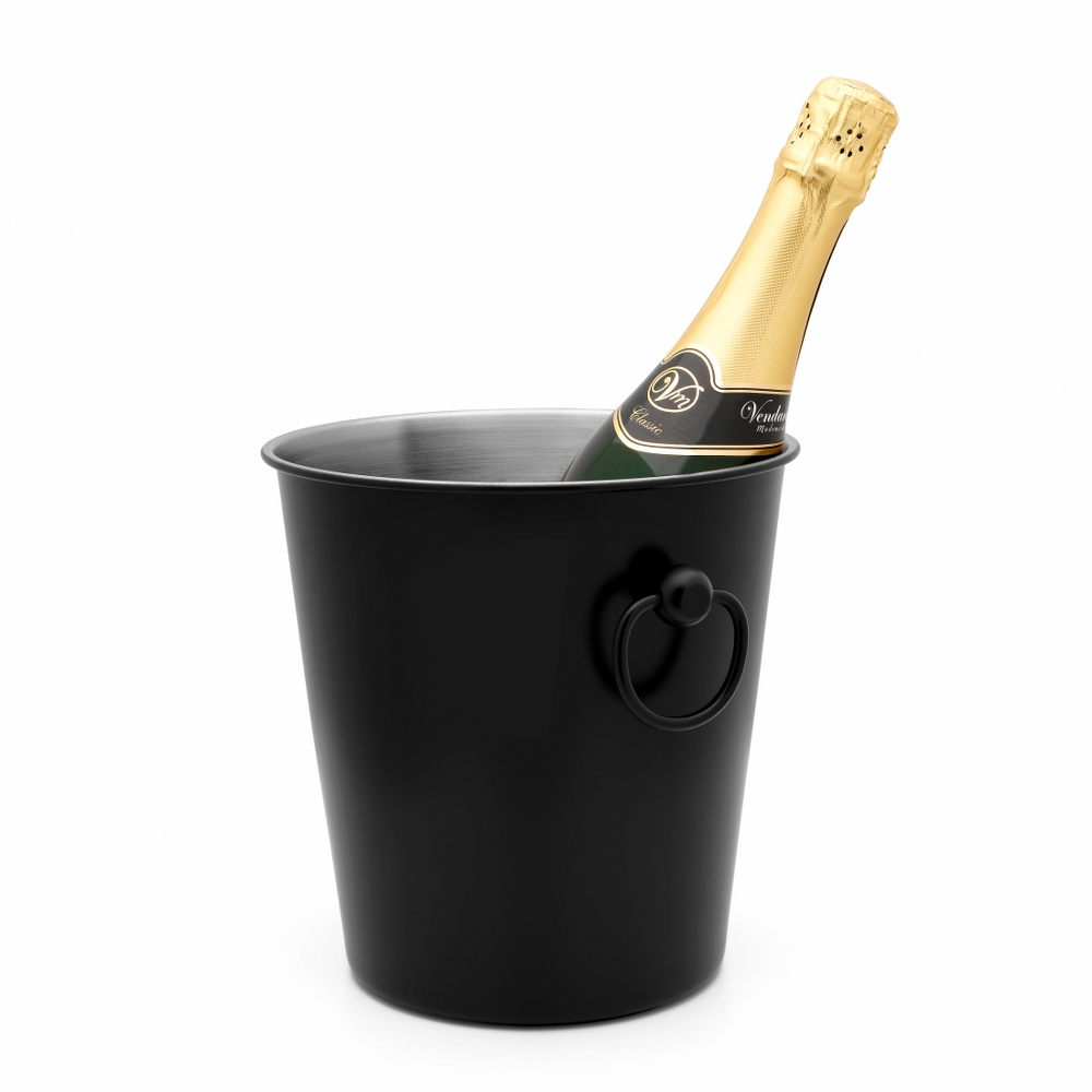 Leopold Vienna Holland Leopold Vienna Bottle Cooler Ice Bucket For Champagne Classic Design In Black