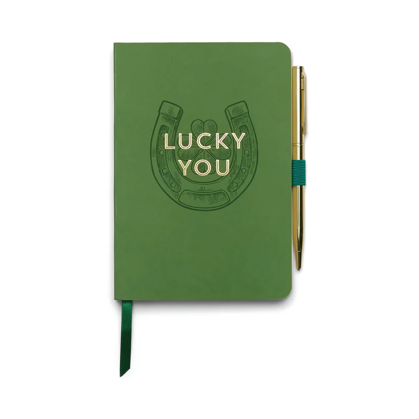 Designwork Ink Notebook with Pen - Lucky You