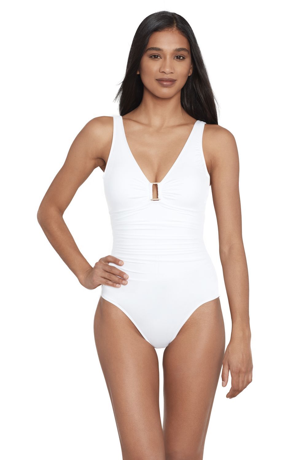 Ralph Lauren Ralph Lauren Beach Club Swimsuit In White