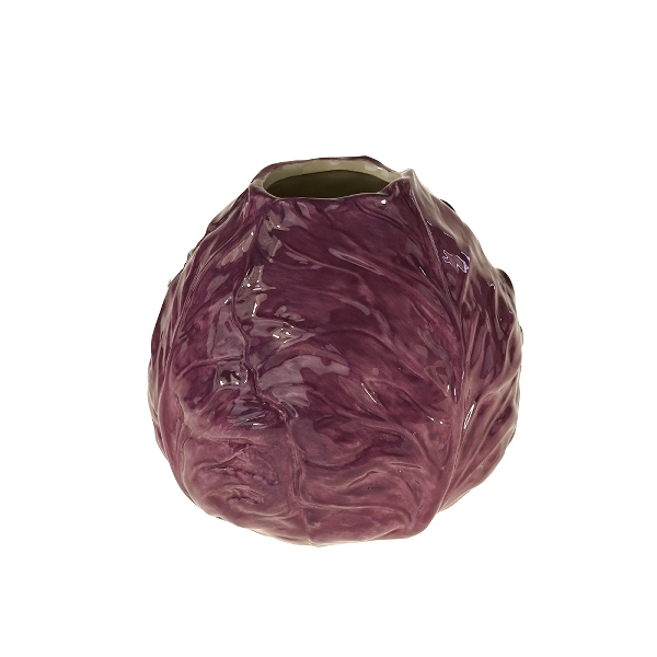 Werner Voss Purple Cabbage Shaped Vase
