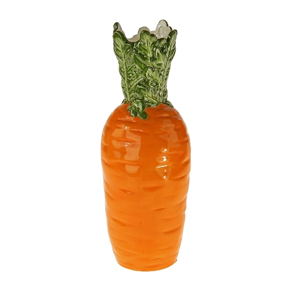 Werner Voss Orange Carrot Shaped Vase