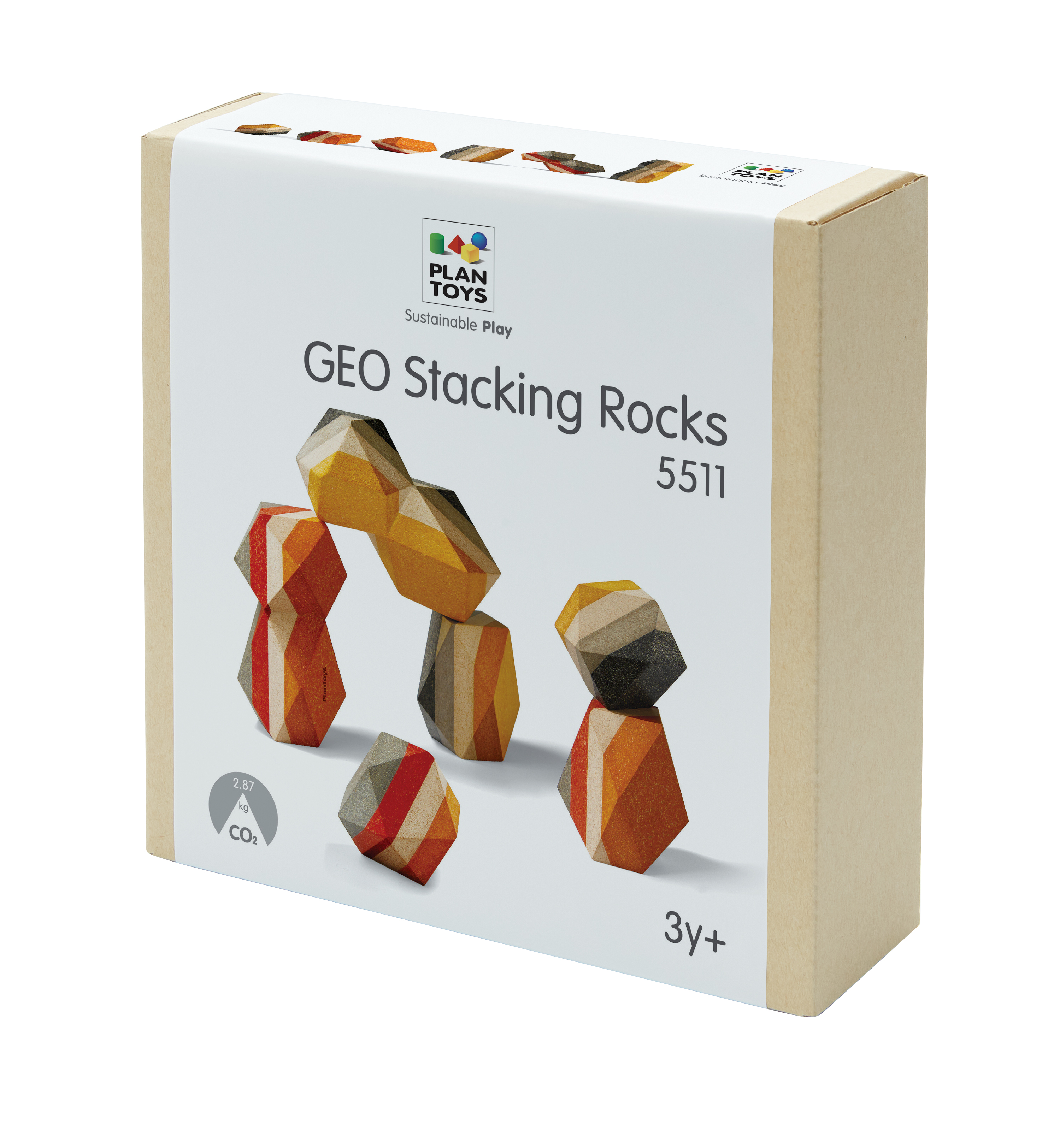 Plan Toys Geo Stacking rocks 
