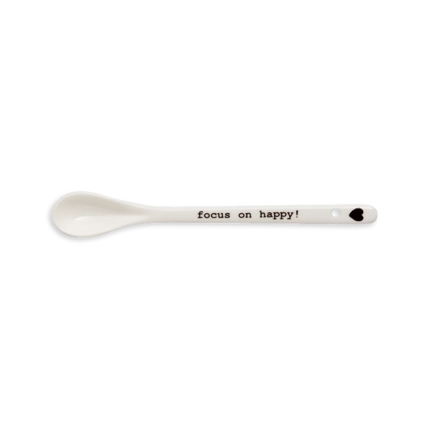 Helen B Porcelain Spoon Focus On Happy