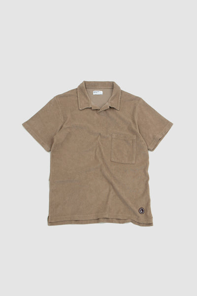 Universal Works Vacation Polo Summer Oak Light Weight Terry