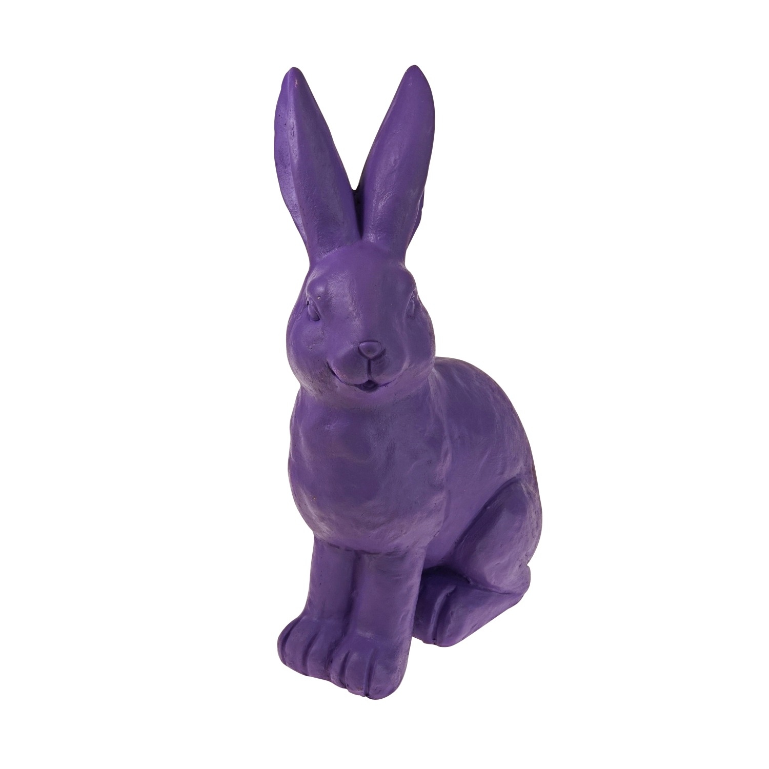 Werner Voss Large Bright Purple Resin Rabbit