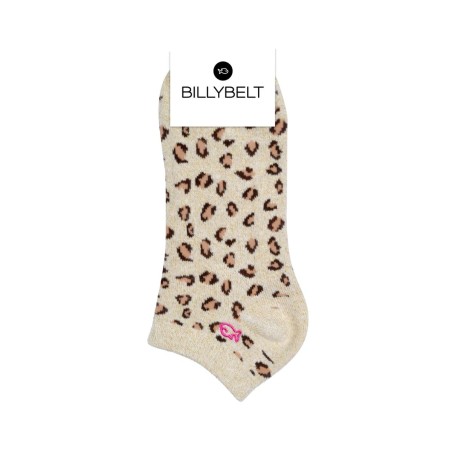 BILLYBELT Calcetines de algodón leopard beige