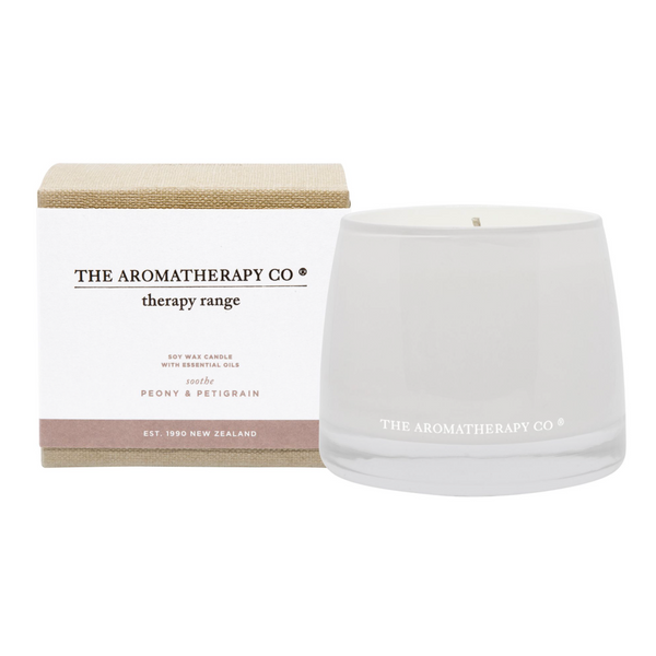 The Aromatherapy Co Therapy Candle - Soothe, Petigrain & Peony