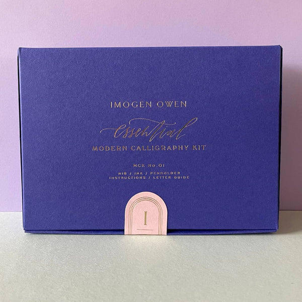 IMOGEN OWEN Modern Calligraphy Essential Kit: Blue Box With Jade Green Inner