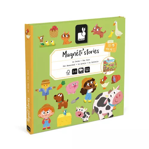 Janod : Magneti'stories - The Farm - Magnetic Toy