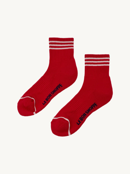 Le Bon Shoppe Girlfriend Socks - Scarlet
