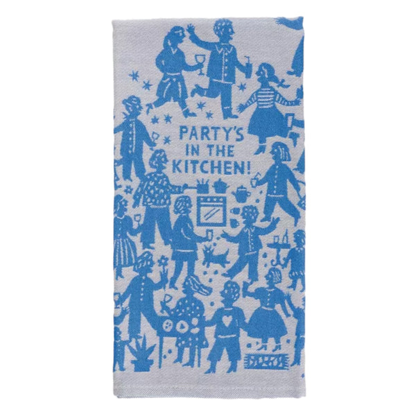 Blue Q Tea Towel Party In The Kitchen