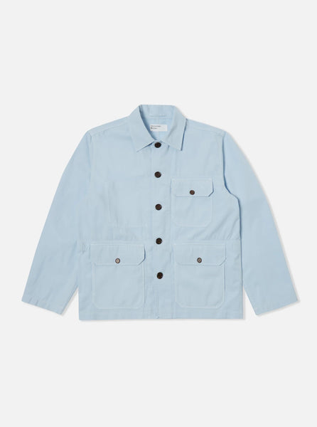 Universal Works 30517 Utility Jacket In Summer Canvas Sky