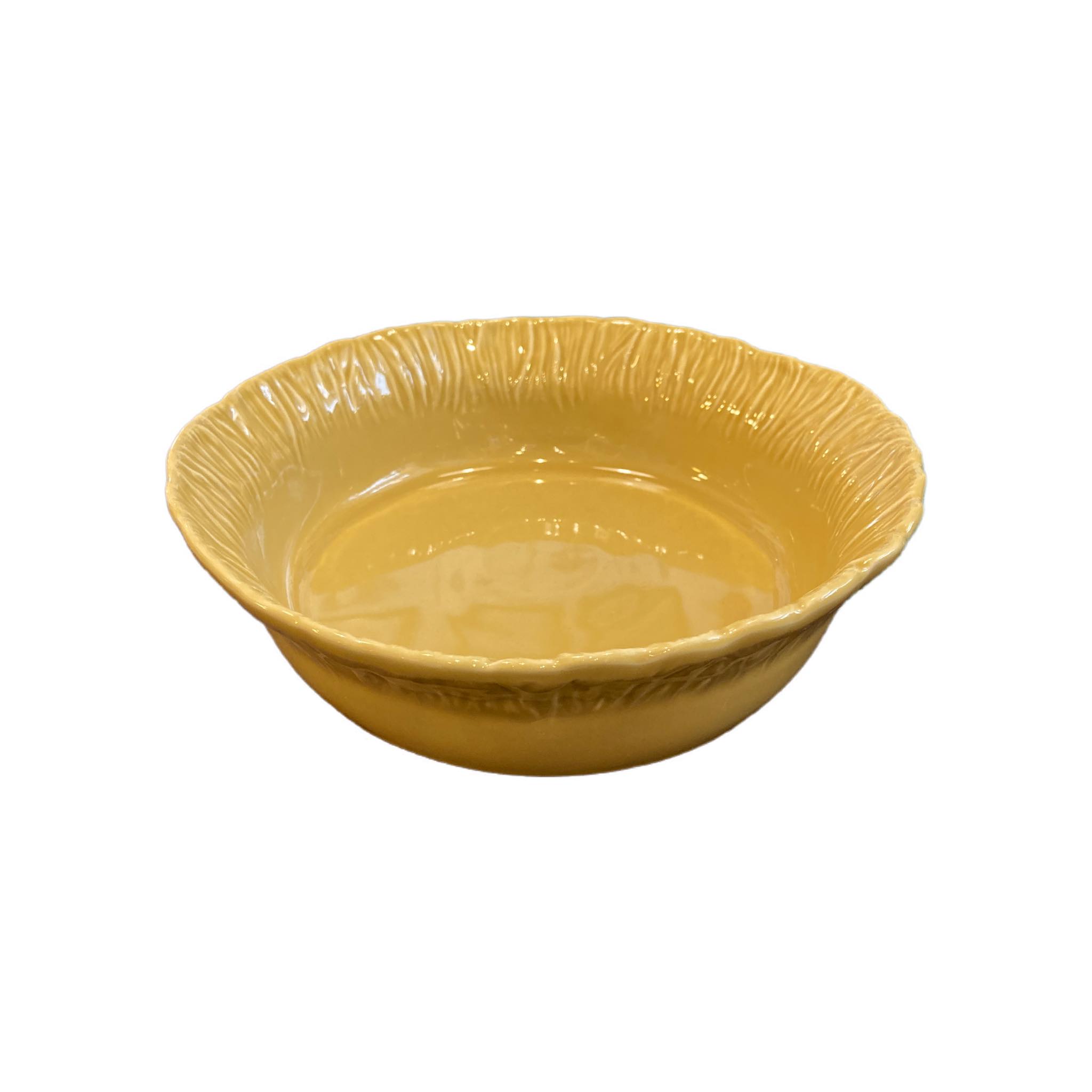 Eclectica Deco 26x26x7,5 cm Ceramic Yelow Bowl 
