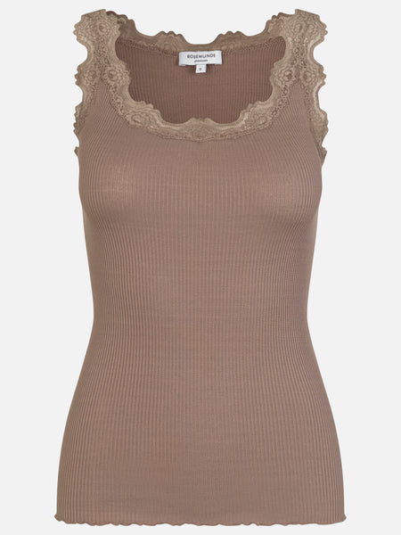 Rosemunde Silk Top With Lace