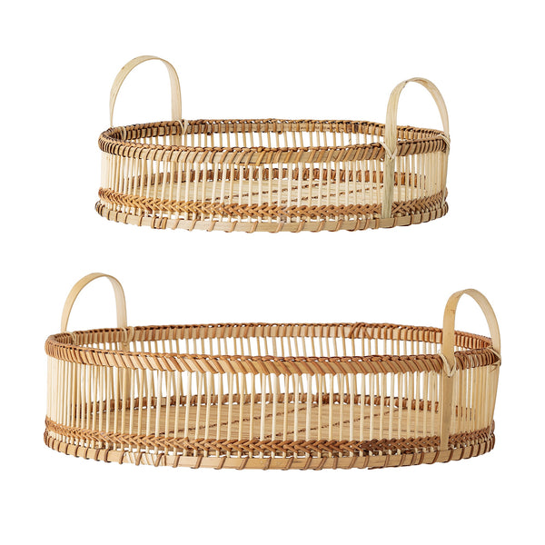 Bloomingville Salle Serving Tray Set of 2 - Nature Bamboo