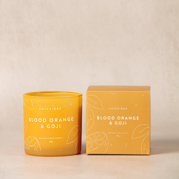 Chickidee Blood Orange & Goji Scented Eco Candle
