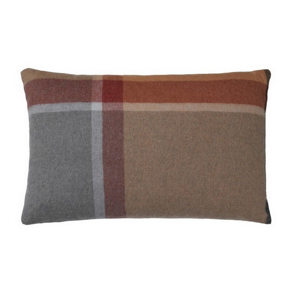 Elvang Denmark Manhattan Cushion Cover 40x60cm In Terracotta/Red Magma In 50% Alpaca & 40% Sheep Wool