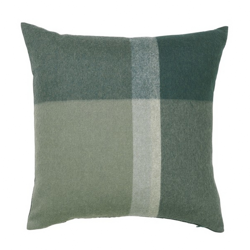 Elvang Denmark Manhattan Cushion Cover 50x50cm In Evergreen/Botanic Green In 50% Alpaca & 40% Sheep Wool