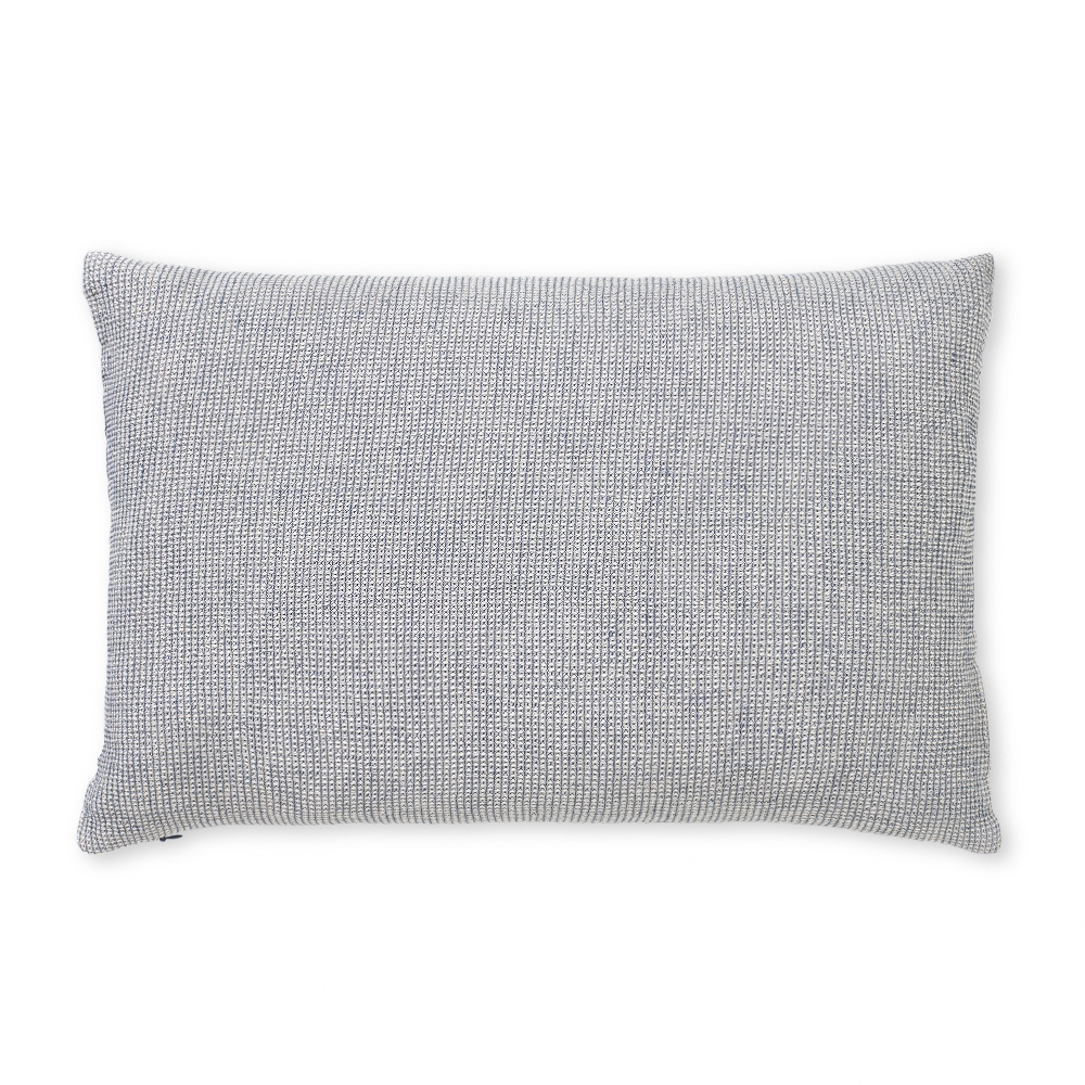 Elvang Denmark Daisy Cushion Cover 30x50cm In Blue Nights In 80% Organic Cotton & 20% Linen