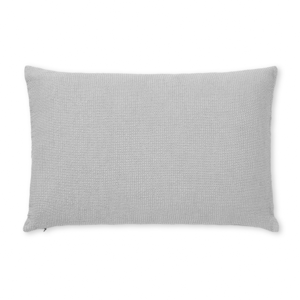 Elvang Denmark Daisy Cushion Cover 30x50cm In Light Grey In 80% Organic Cotton & 20% Linen