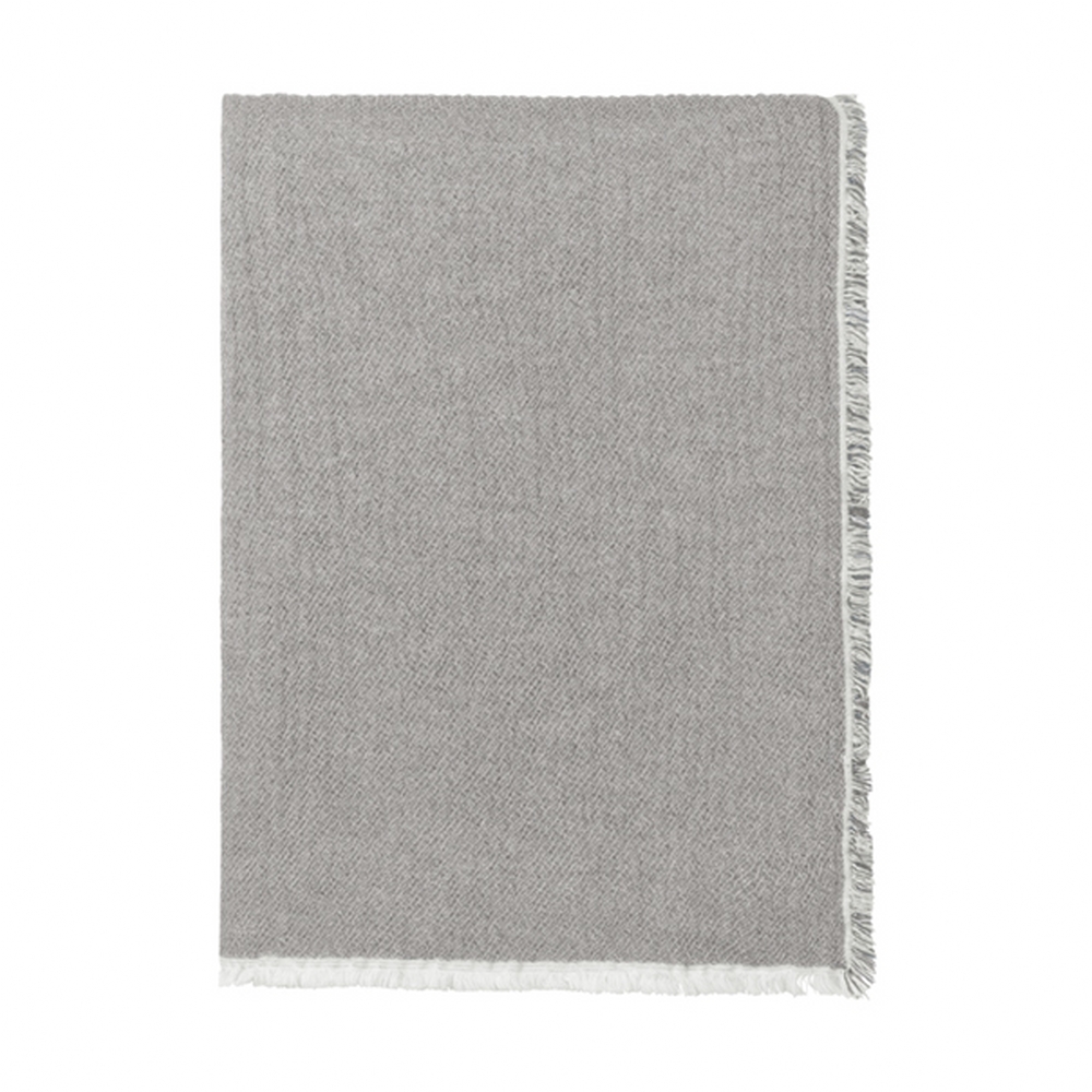 Elvang Denmark Thyme Throw In Grey In 100% Organic Cotton 130x180cm