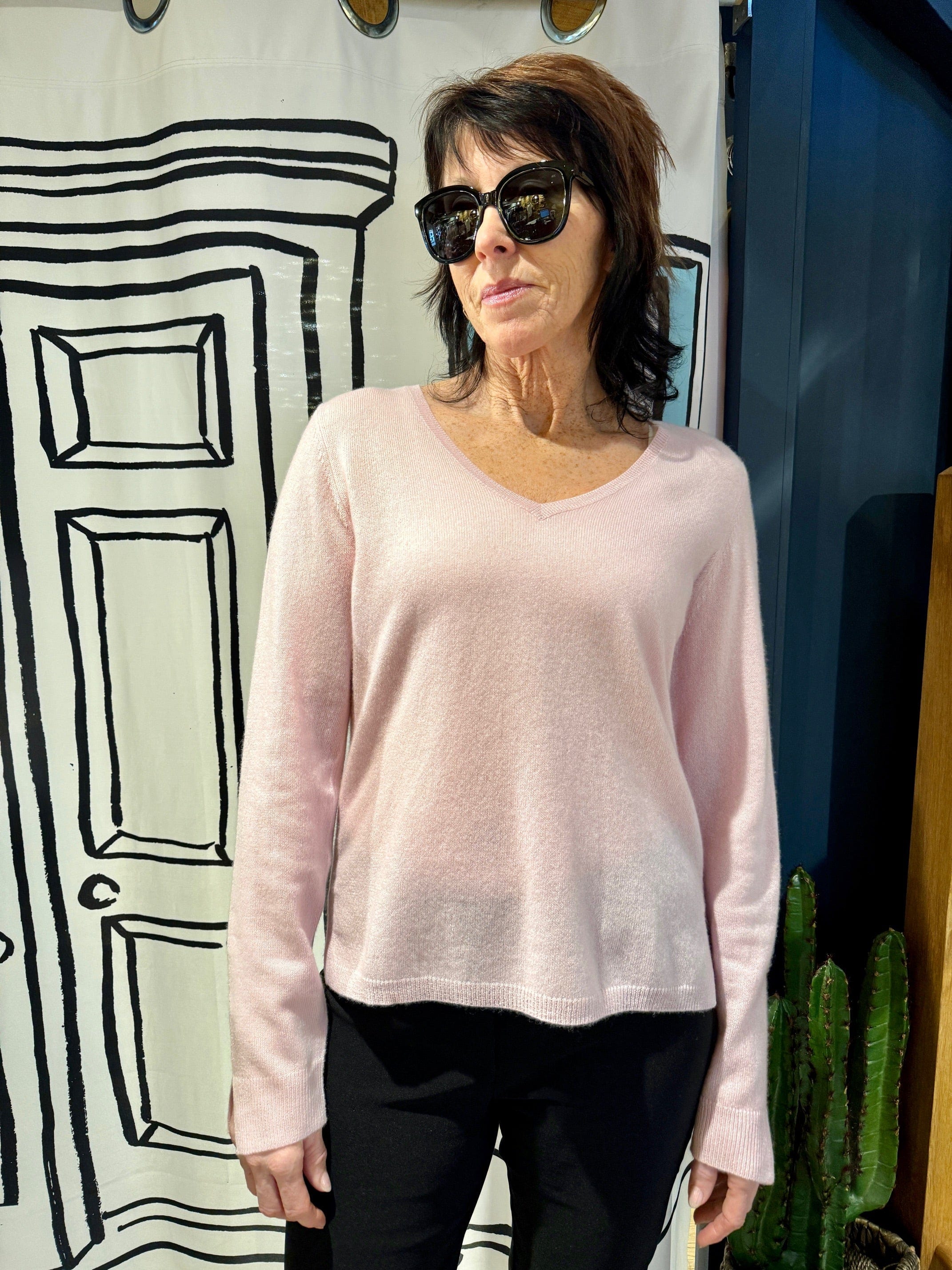 Not Shy Penelope Cashmere Jumper Pink Pearl
