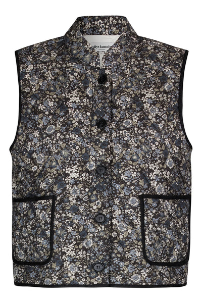 Anorak Lollys Laundry Cairo Waistcoat Gillet Quilted Padded Floral