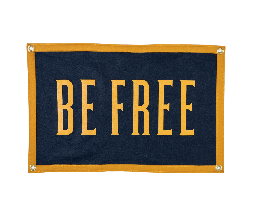 Oxford Pennant Be Free Camp Flag