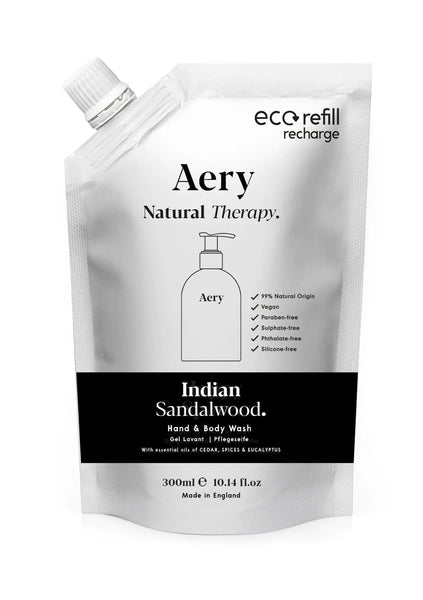 Aery Indian Sandalwood Hand & Body Wash Refill - Sandalwood Cedar and Tonka