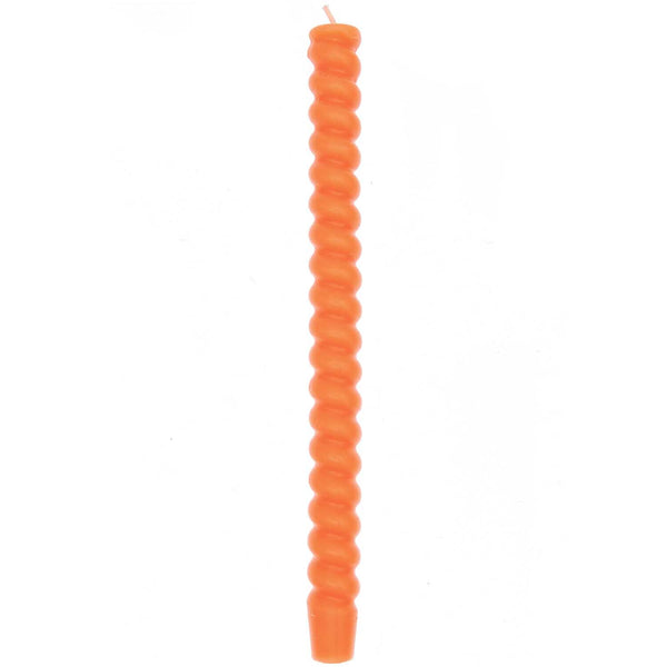 Rico Design Spiral Candle 28 Cm In Neon Orange