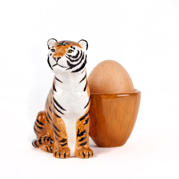 Quail Ceramics Quail Tiger With Egg Cup