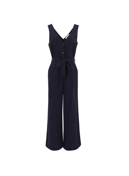 FRNCH Laurena Jumpsuit In Bleu Marine From