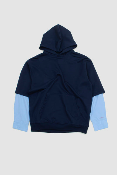 Marni Organic Cotton Hooded Sweatshirt Blue Kyanite