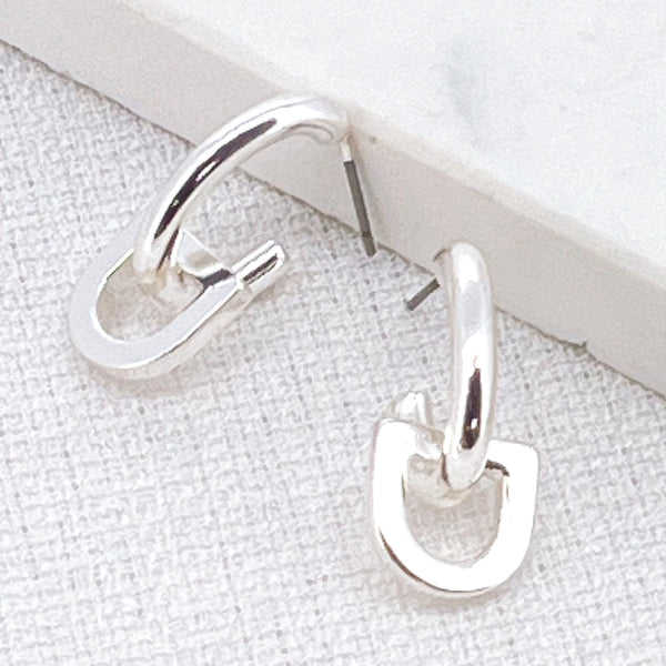 Envy Earrings - Silver D Link