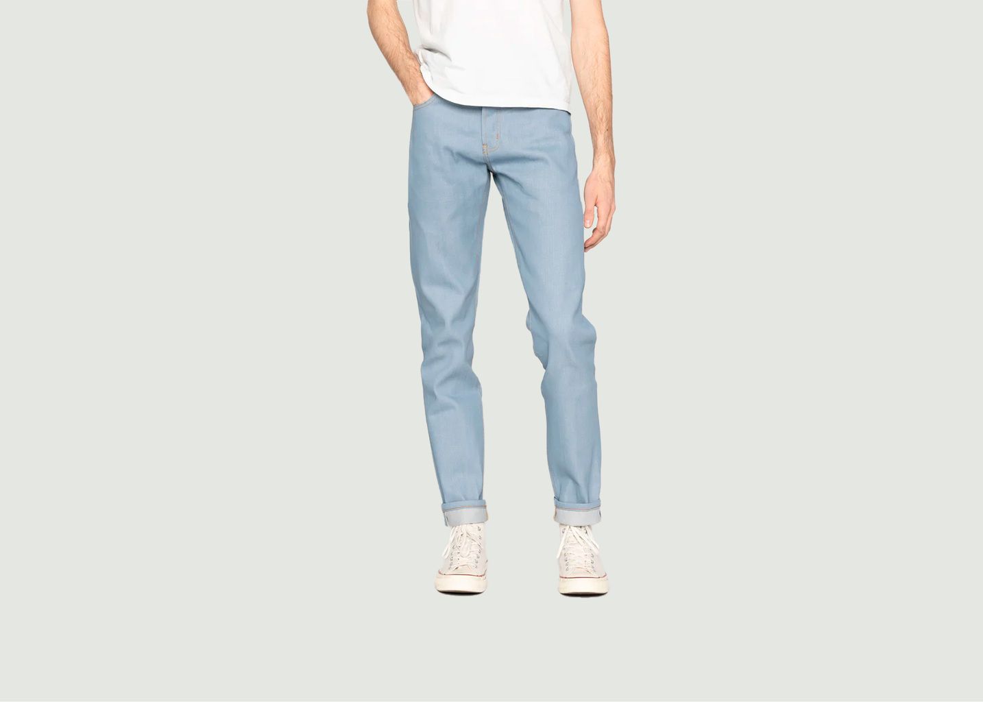 Naked & Famous Super Guy Jeans - Left Hand Twill Selvedge - Sky Blue Edition