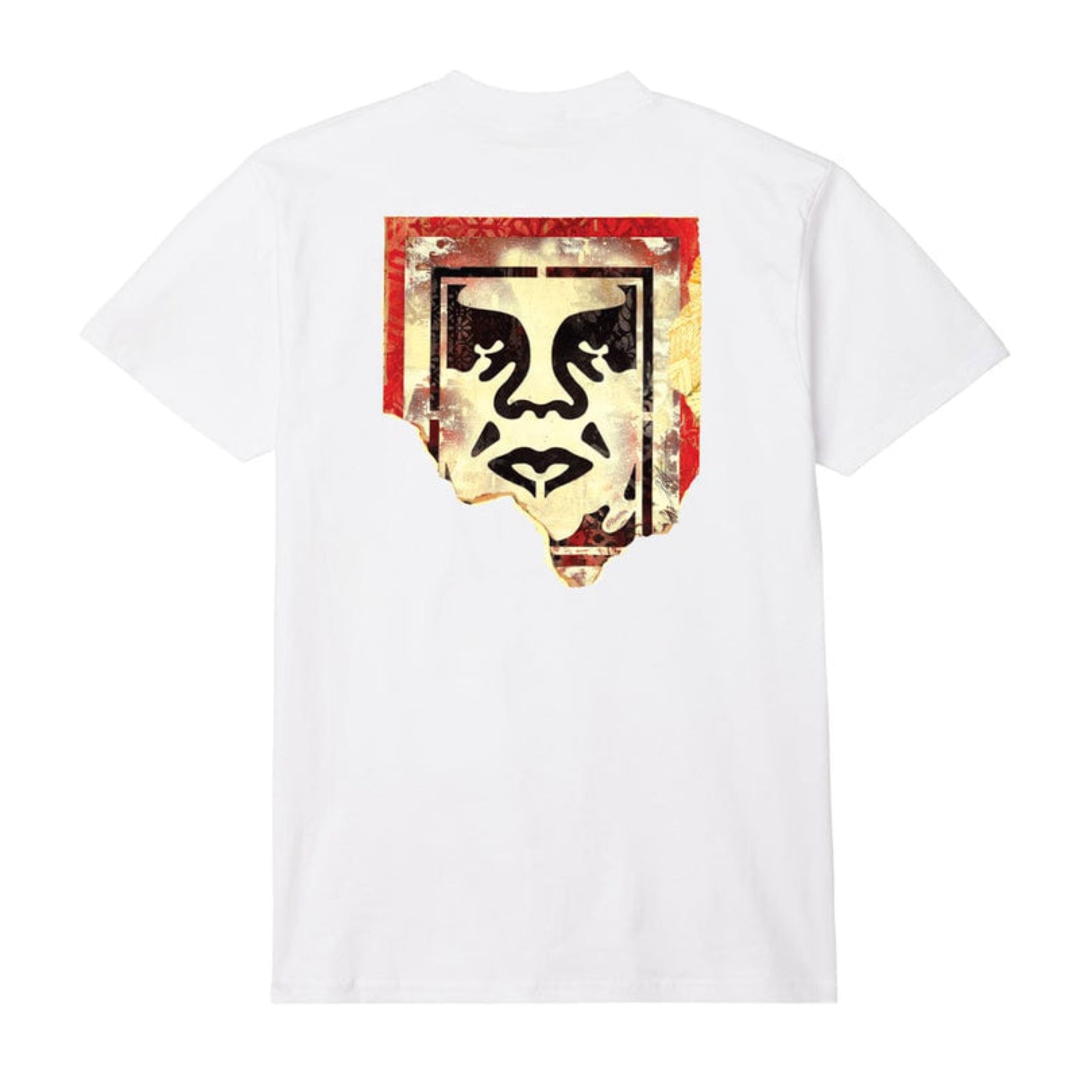 OBEY T-shirt Ripped Icon Uomo White
