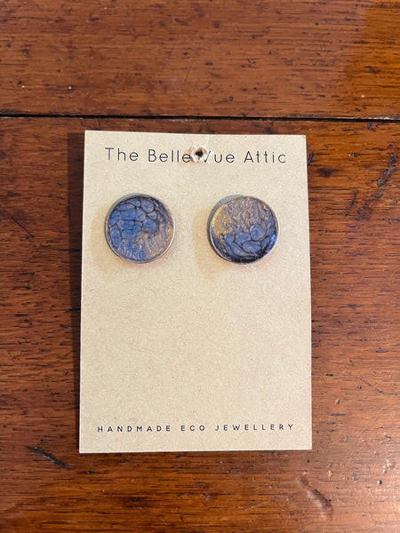 THE BELLEVUE ATTIC Painted Coin Stud Earrings