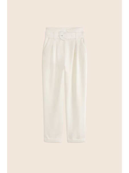 SUNCOO Jumbo Trousers - White
