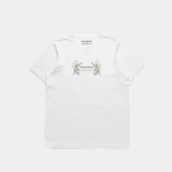 Maharishi Double Tigers Miltype T-shirt - White